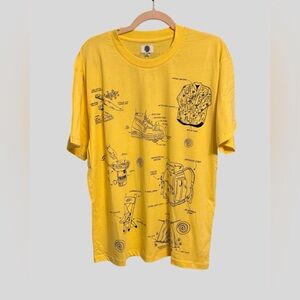 Round Two Camping Essentials Tee Yellow Graphic Shirt – Size L (NWT)
